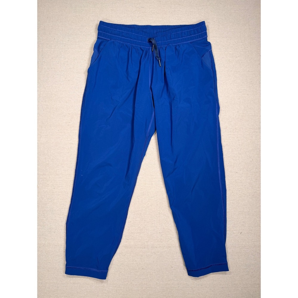 Lululemon Athletica Royal Blue Joggers Size 6 Activewear Pants Drawstring Mesh